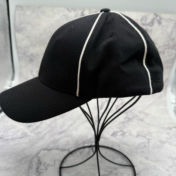 Richardson Black Cap with White Logo. Football Referee Hat. Size LG/XL. - Picture 2 of 8